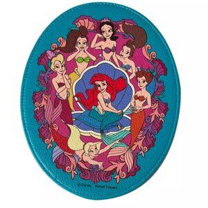 Little Mermaid Ariel Sisters Colorful Teal Compact Mirror Make Up Disney Japan